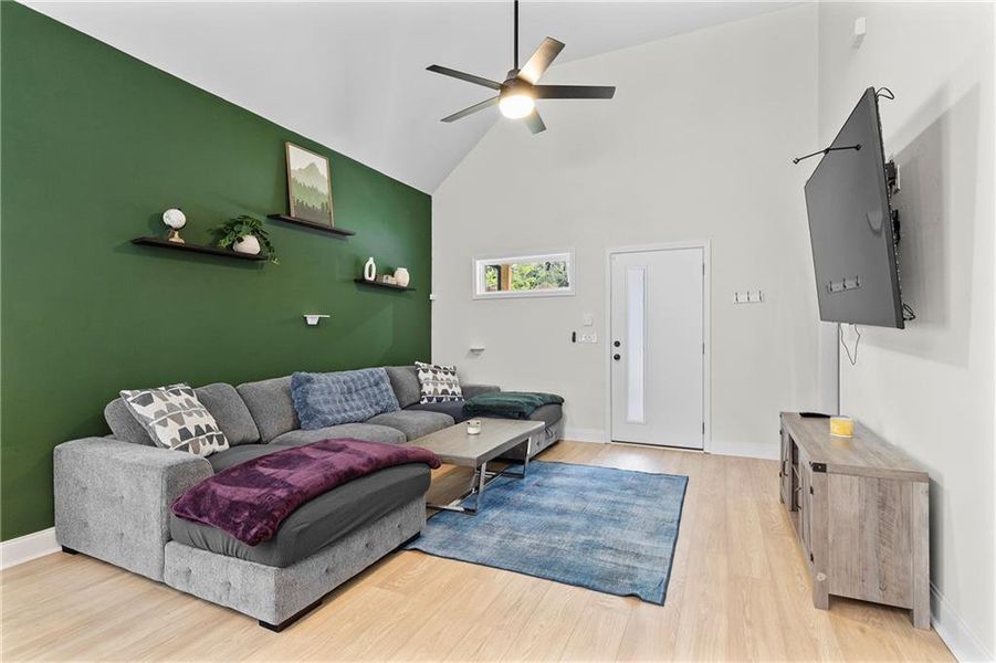 Furnished interior view inside a new home in , Atlanta (Image 11). Furnished interior view inside a new home in , Atlanta (Image 11).