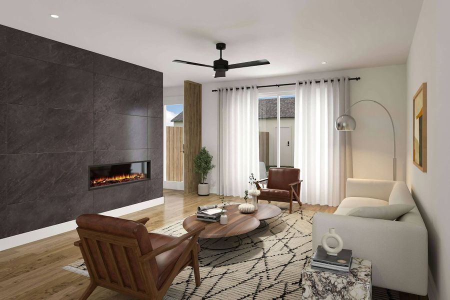 Furnished interior view inside a new home in , Denver (Image 4). Furnished interior view inside a new home in , Denver (Image 4).