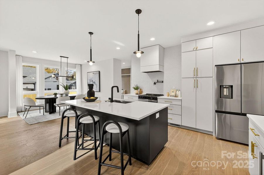 Furnished interior view inside a new home in , Charlotte (Image 6). Furnished interior view inside a new home in , Charlotte (Image 6).