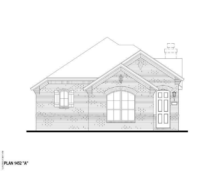 Plan 1452 Elevation A Plan 1452 Elevation A