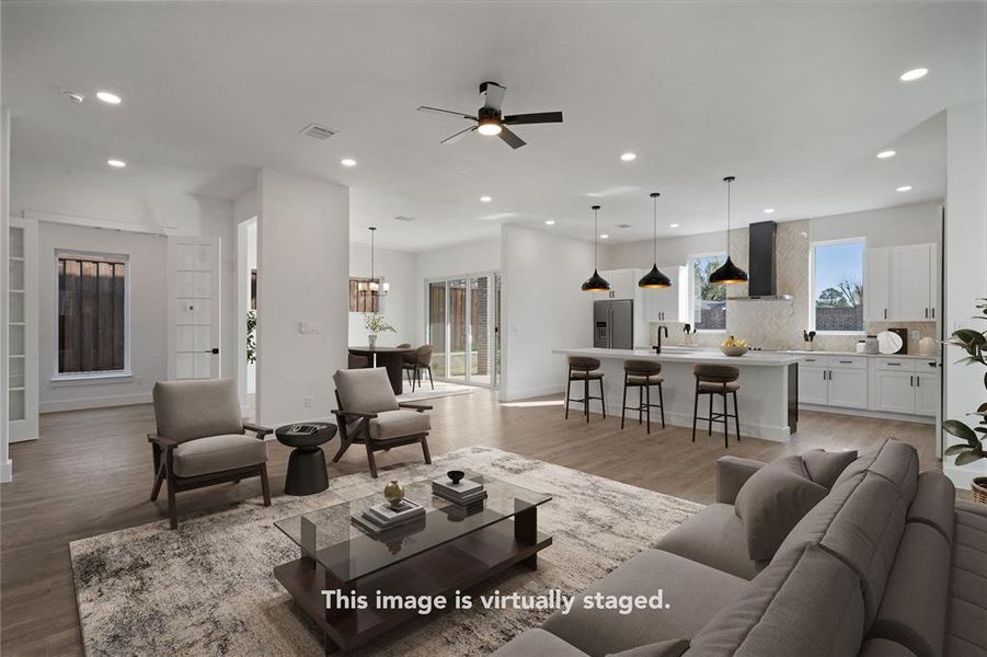 Furnished interior view inside a new home in , Garland (Image 7).