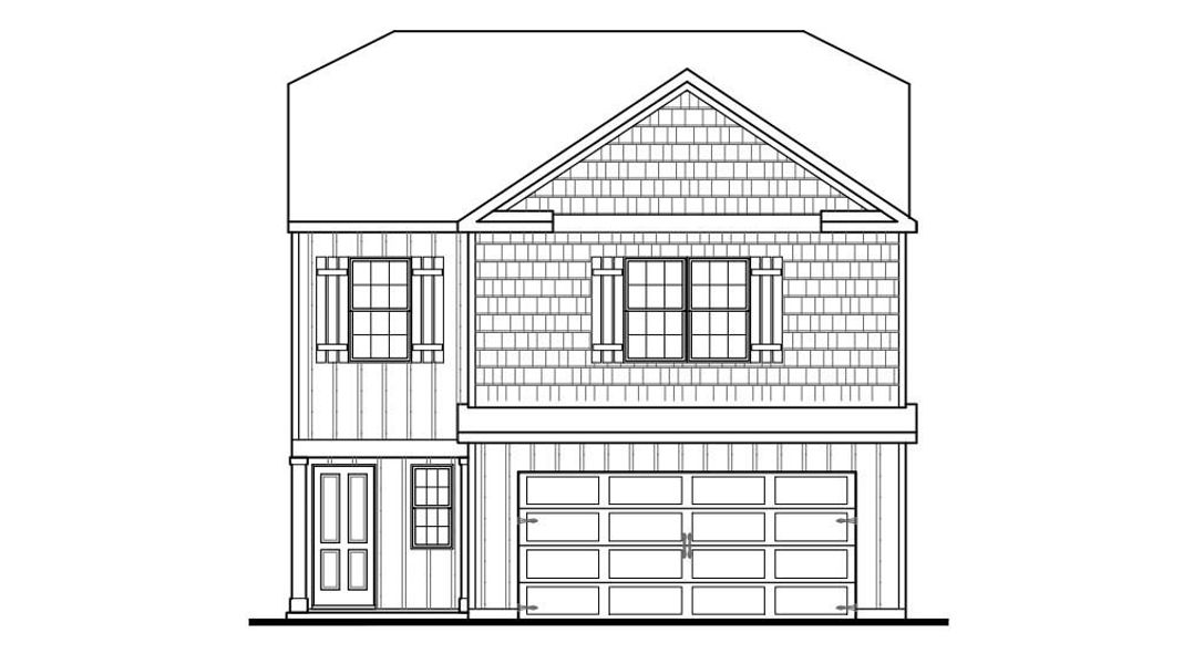 Representative rendering of the exterior for the Manning by D.R. Horton (Image 5).