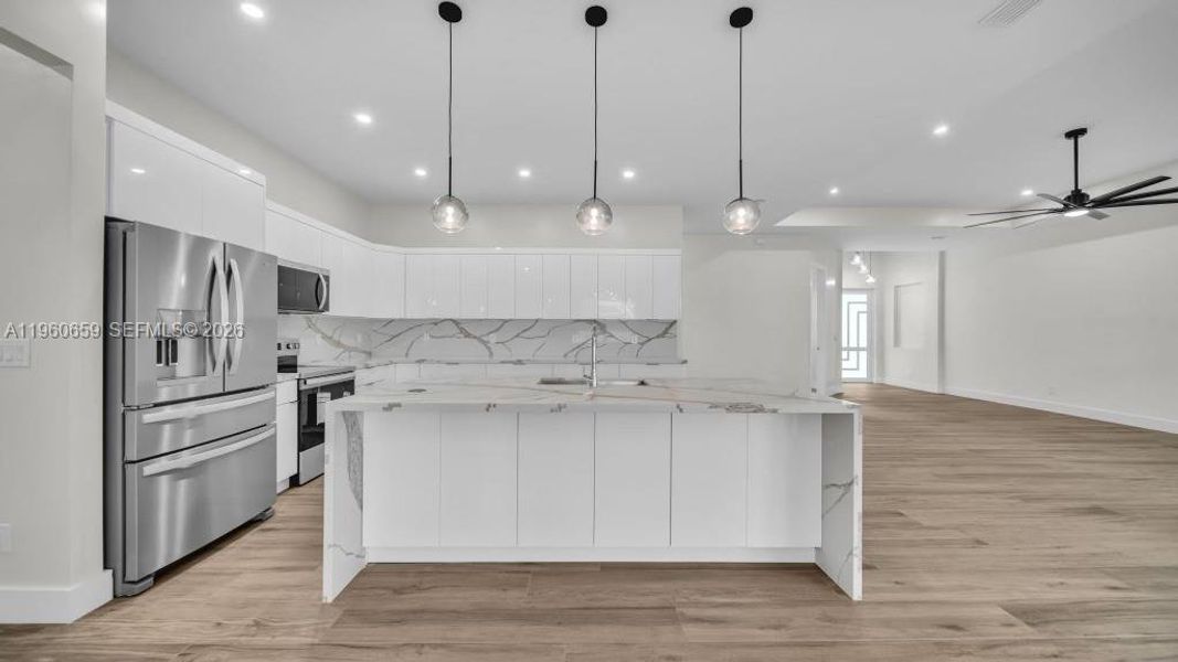 Furnished interior view inside a new home in , Cape Coral (Image 8). Furnished interior view inside a new home in , Cape Coral (Image 8).