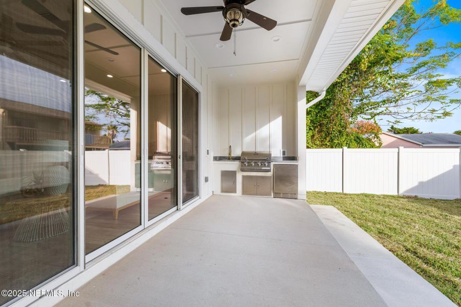 Exterior details and patio area of a home in , Jacksonville Beach (Image 4). Exterior details and patio area of a home in , Jacksonville Beach (Image 4).