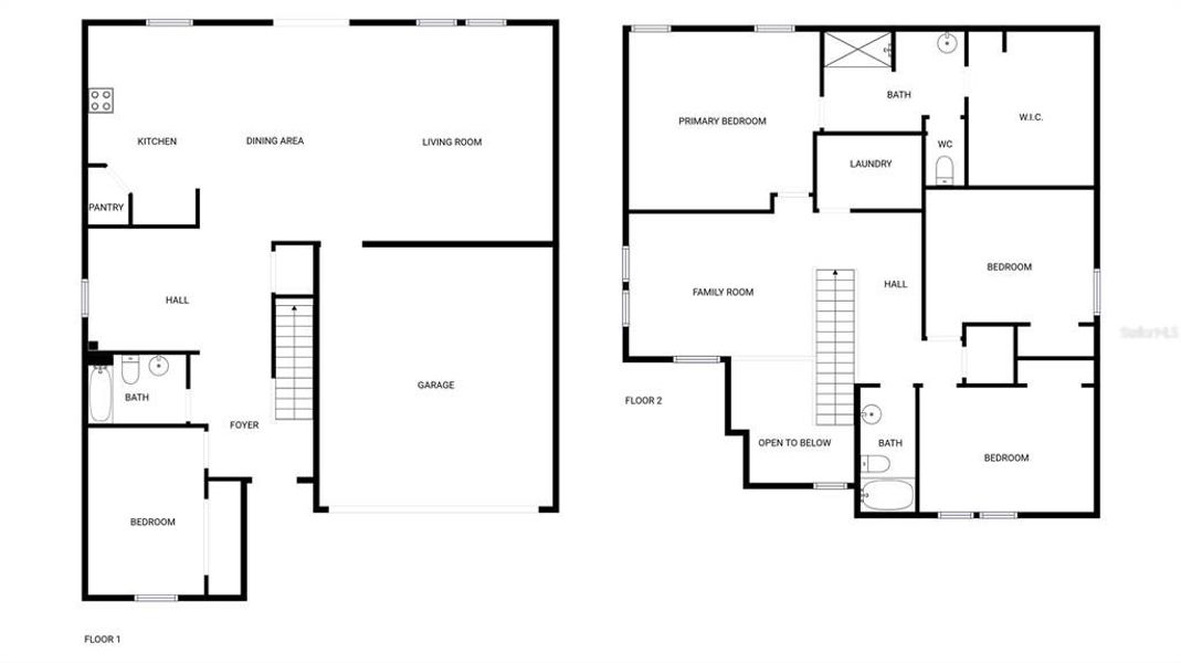 2D floor plan layout of this home in Eden Hills, Lake Alfred, FL (Image 5).