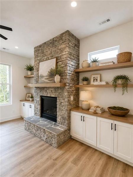 Furnished interior view inside a new home in , Dallas (Image 14).