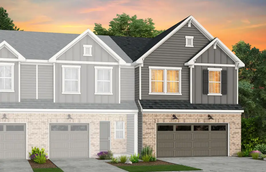Front exterior of a new home in Mallard Park, Charlotte, NC, highlighting curb appeal (Image 25).