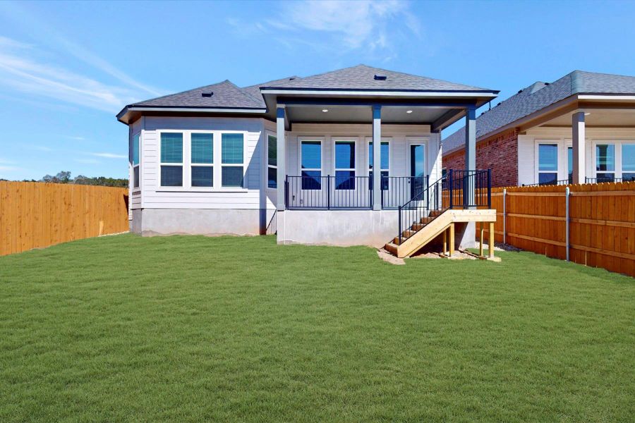 Exterior details and patio area of a home in Heritage, Dripping Springs (Image 23). Exterior details and patio area of a home in Heritage, Dripping Springs (Image 23).