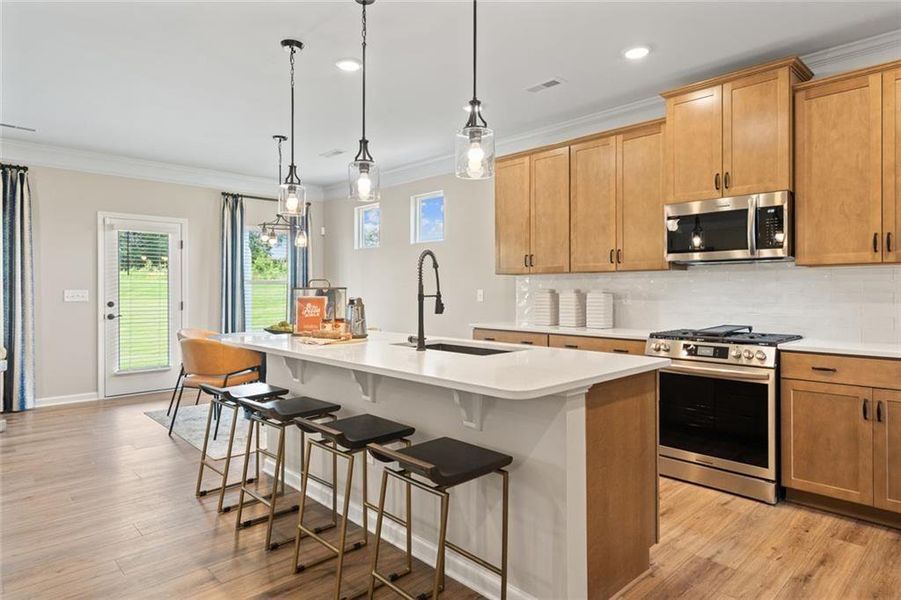 Furnished interior view inside a new home in Sagebrook, Powder Springs (Image 7).