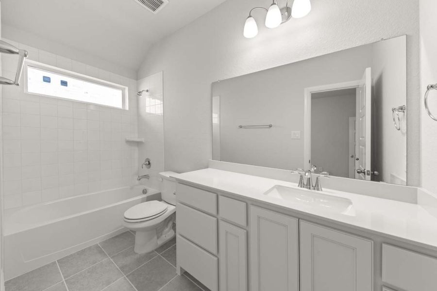 Furnished interior view inside a new home in Creekview Meadows, Pilot Point (Image 9).