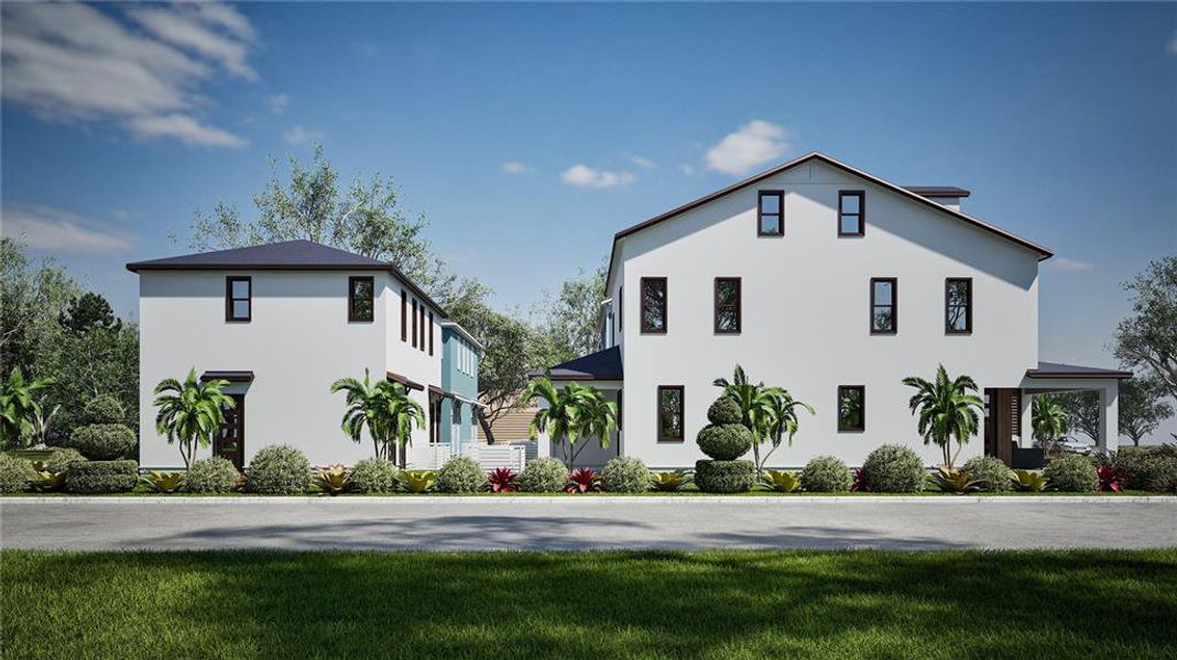 Front exterior of a new home in , St. Petersburg, FL, highlighting curb appeal (Image 2).