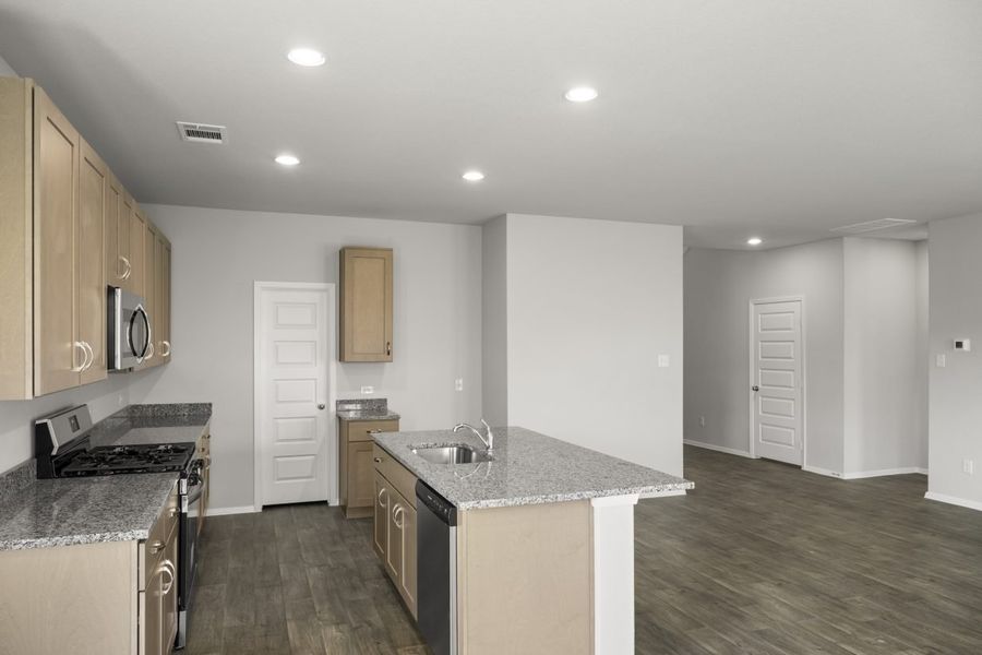 Furnished interior view inside a new home in Cloverleaf, Austin (Image 11).