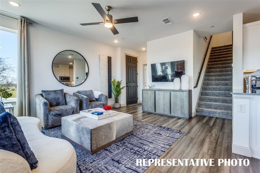 Welcome into your beautiful, light filled family room. REPRESENTATIVE PHOTO Welcome into your beautiful, light filled family room. REPRESENTATIVE PHOTO
