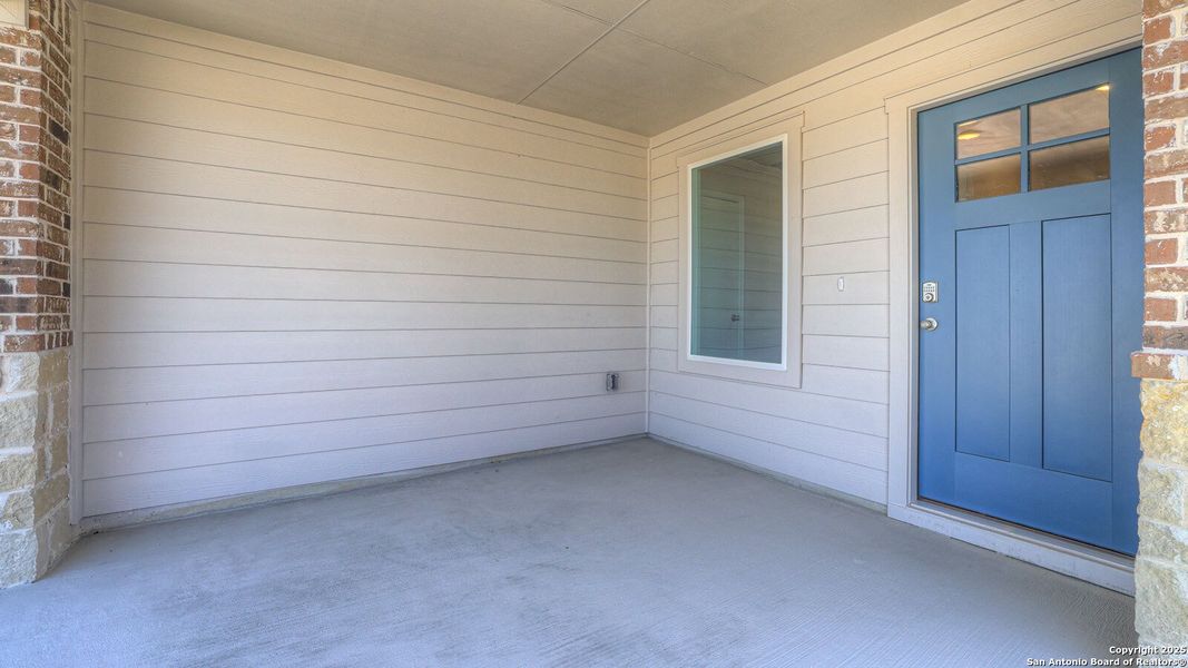 Exterior details and patio area of a home in Whisper South, San Marcos (Image 3). Exterior details and patio area of a home in Whisper South, San Marcos (Image 3).