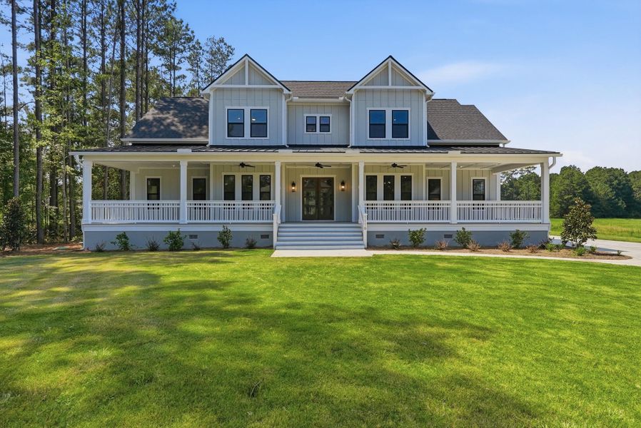 Front exterior of a new home in , Moncks Corner, SC, highlighting curb appeal (Image 29).