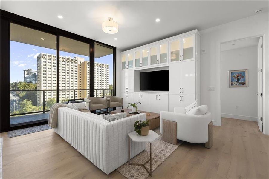 Furnished interior view inside a new home in The Dillon Buckhead, Atlanta (Image 19).