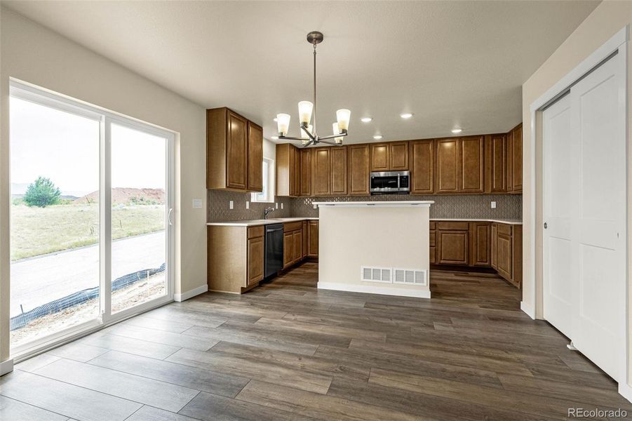 Furnished interior view inside a new home in , Colorado Springs (Image 8).