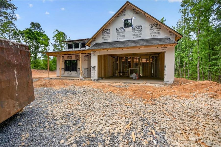 In-progress construction of a new home in , Silver Creek, GA (Image 34).