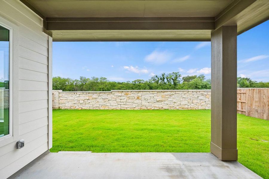 Exterior details and patio area of a home in Lagos Reserve, Manor (Image 4).
