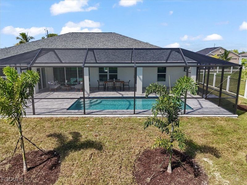 Exterior details and patio area of a home in Cape Coral, Cape Coral (Image 23).