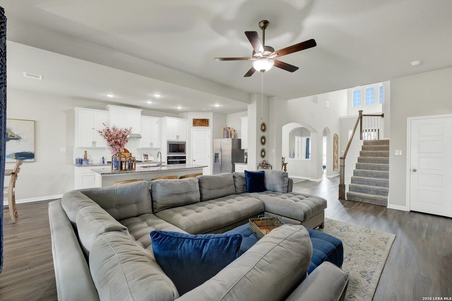 Furnished interior view inside a new home in Buffalo Crossing, Cibolo (Image 14).