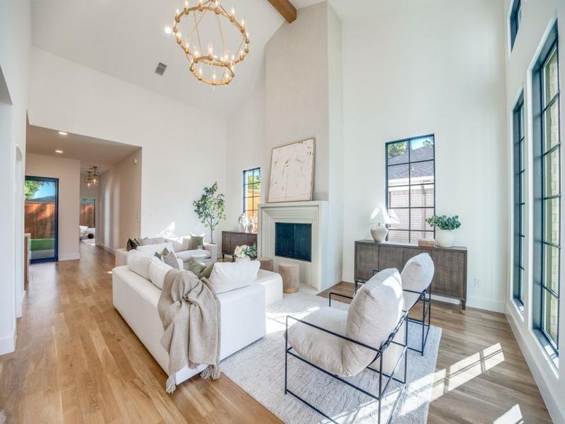 Furnished interior view inside a new home in , Dallas (Image 11).