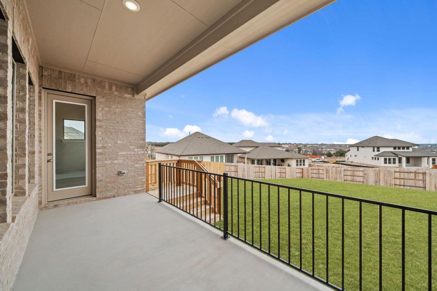 Rear Covered Patio