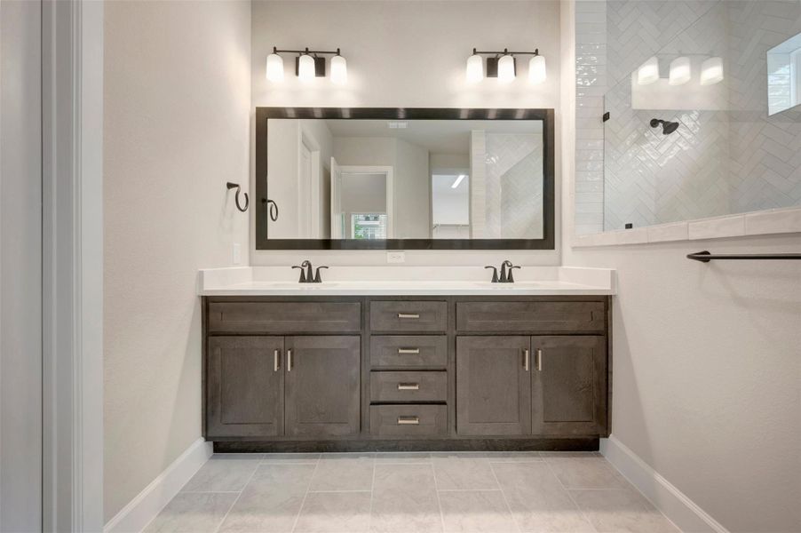 Furnished interior view inside a new home in Harvest Green - Reserve Collection, Richmond (Image 11).