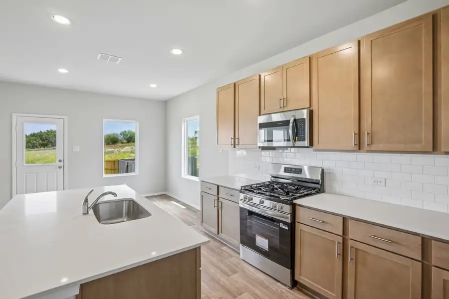 Furnished interior view inside a new home in Cloverleaf, Austin (Image 9).
