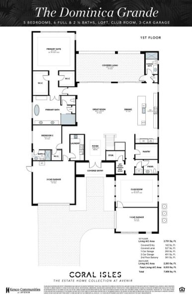 PRELIMINARY DOMINICA GRANDE FLOOR PLAN 6 PRELIMINARY DOMINICA GRANDE FLOOR PLAN 6