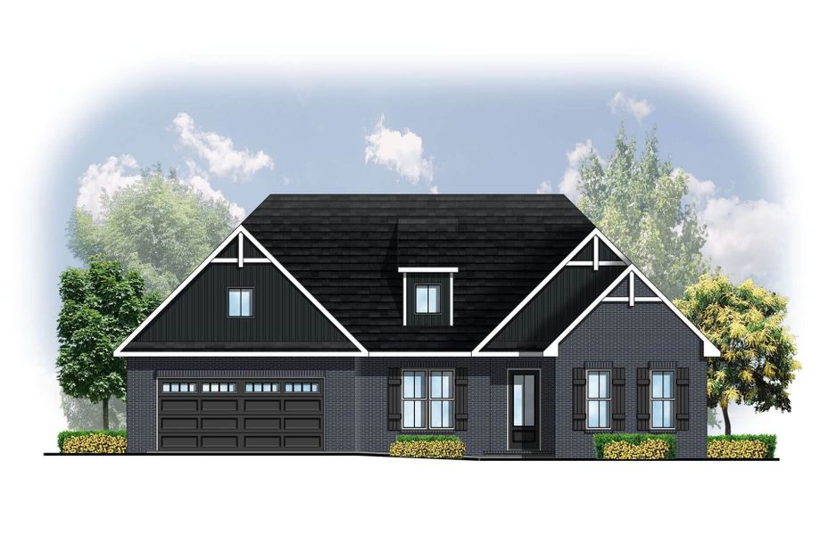 Representative rendering of the exterior for the Willow by Cook Bros. Homes (Image 11). Representative rendering of the exterior for the Willow by Cook Bros. Homes (Image 11).