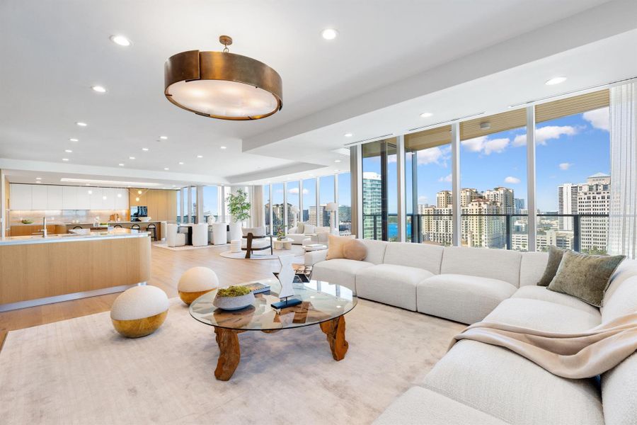 Furnished interior view inside a new home in , West Palm Beach (Image 24).