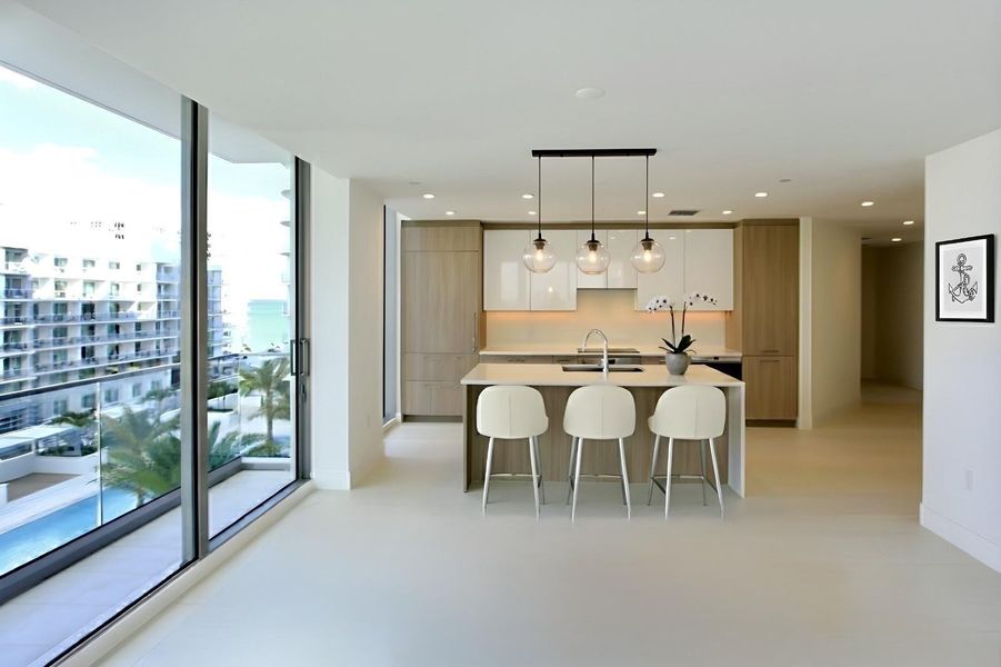 View from kitchen island