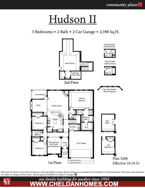 2D floor plan layout for the Hudson II by Cheldan Homes in Terra Vista, Springtown, TX (Image 3). 2D floor plan layout for the Hudson II by Cheldan Homes in Terra Vista, Springtown, TX (Image 3).