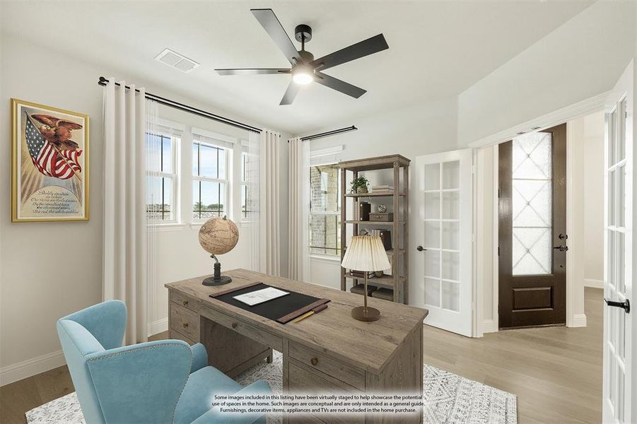 Furnished interior view inside a new home in The Retreat at North Grove 70-75, Waxahachie (Image 18). Furnished interior view inside a new home in The Retreat at North Grove 70-75, Waxahachie (Image 18).