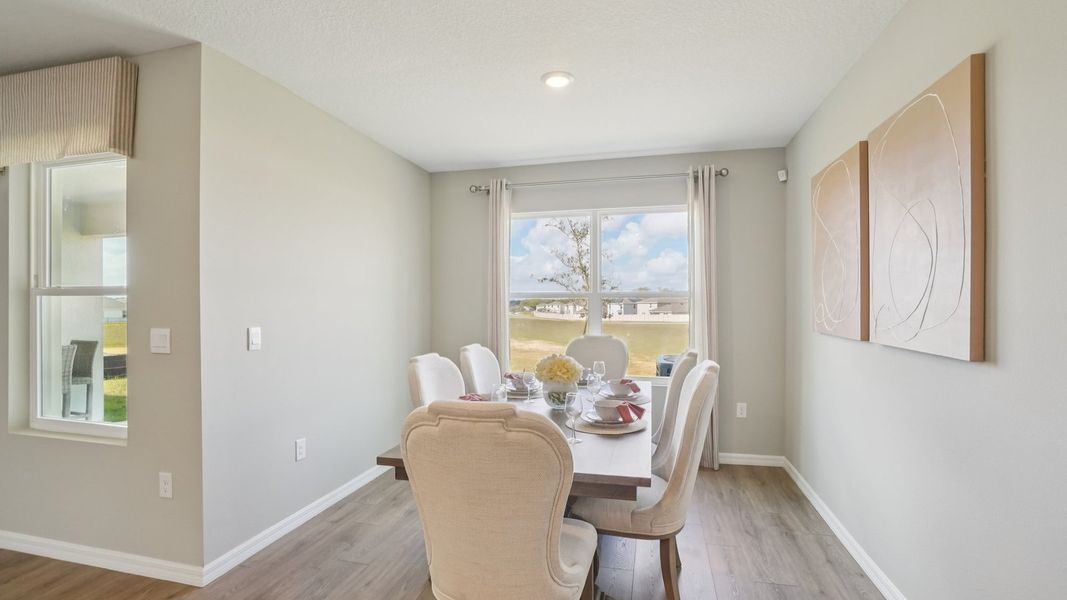 Representative furnished interior of a home built from the Madison by D.R. Horton in Summit View, Dade City (Image 10).