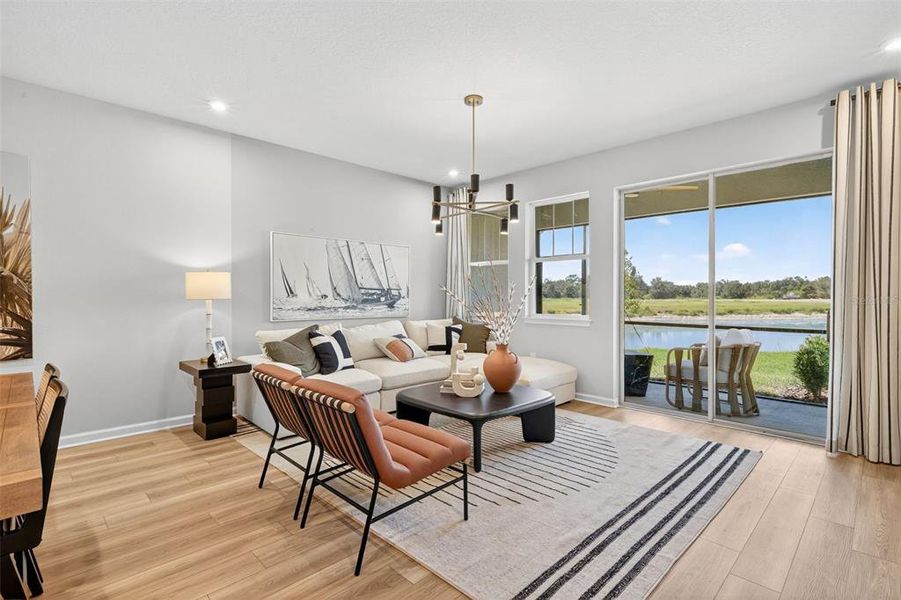 Furnished interior view inside a new home in Crosswind Ranch, Parrish (Image 13).