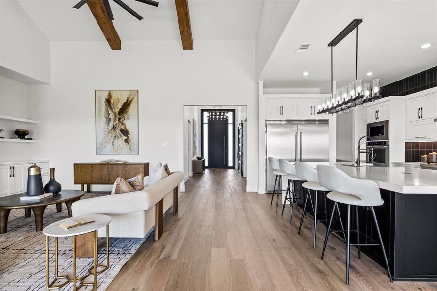 Furnished interior view inside a new home in , Heath (Image 27).