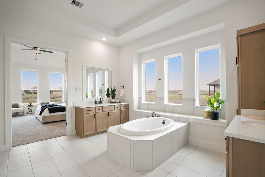 Furnished interior view inside a new home in Magnolia Bend, Rosharon (Image 13).