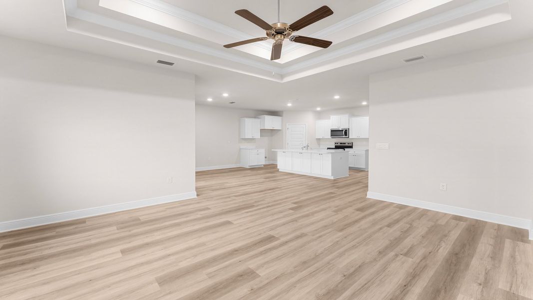 Spacious, unfurnished interior of a new home in Hodges Bayou Plantation, Panama City (Image 28). Spacious, unfurnished interior of a new home in Hodges Bayou Plantation, Panama City (Image 28).