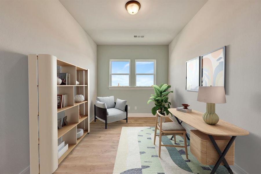 Furnished interior view inside a new home in Treeline, Justin (Image 8).