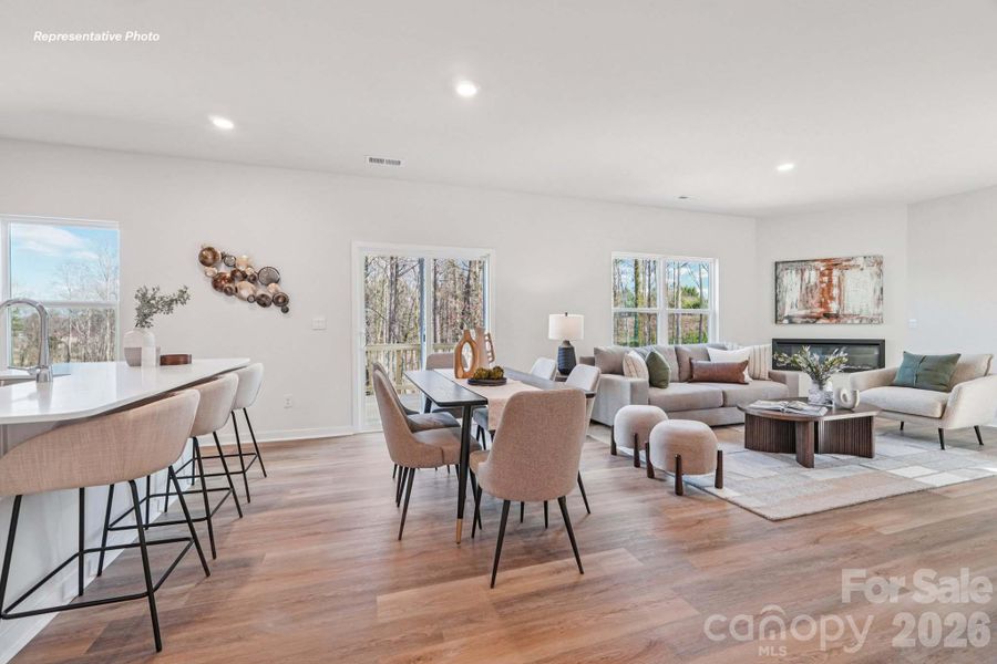 Furnished interior view inside a new home in Villages of Maiden, Maiden (Image 15).
