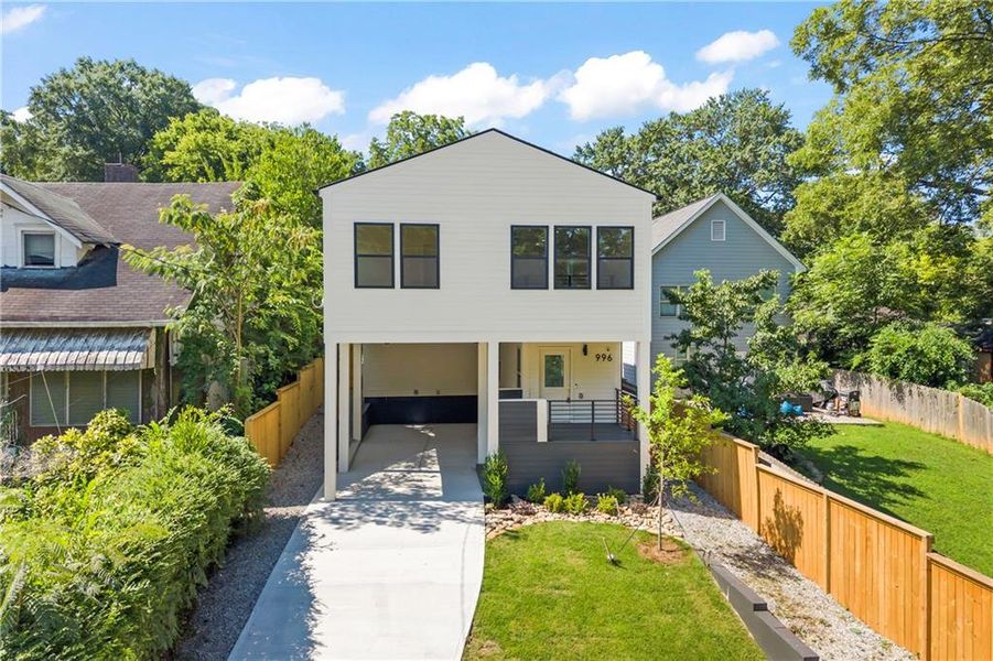 Front exterior of a new home in , Atlanta, GA, highlighting curb appeal (Image 38). Front exterior of a new home in , Atlanta, GA, highlighting curb appeal (Image 38).