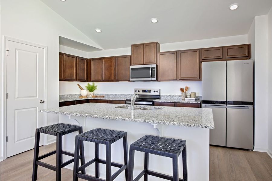Representative furnished interior of a home built from the Plan 1501 by KB Home in Jade Creek, Chapel Hill (Image 5). Representative furnished interior of a home built from the Plan 1501 by KB Home in Jade Creek, Chapel Hill (Image 5).