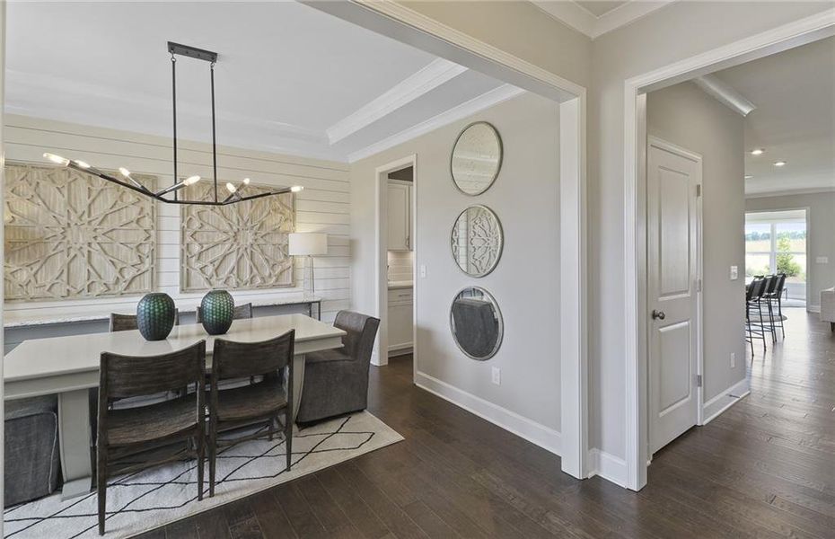 Furnished interior view inside a new home in Sierra Creek, Hoschton (Image 32).