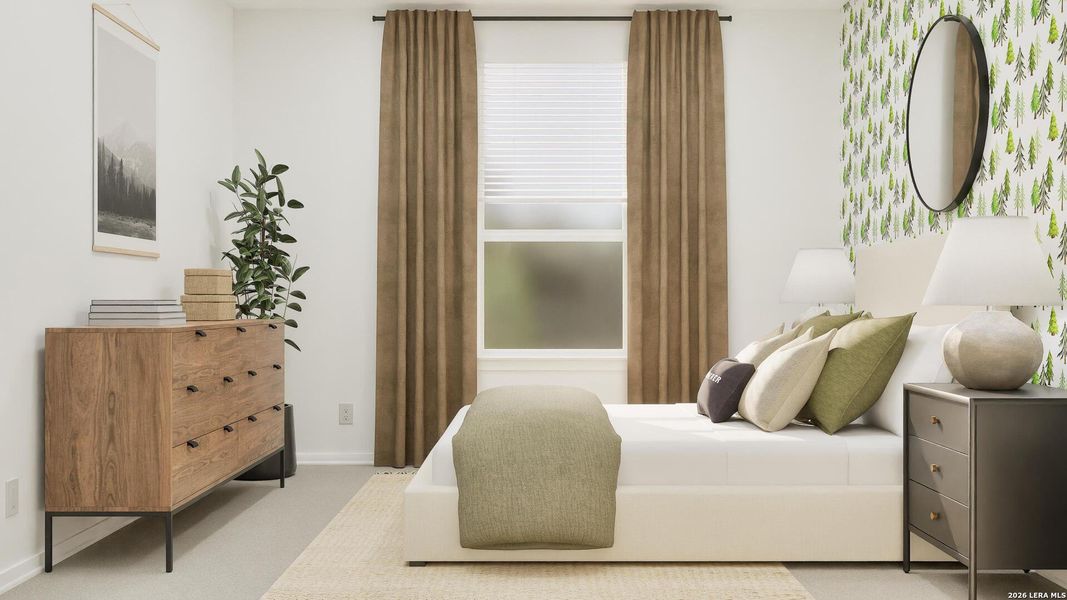 Furnished interior view inside a new home in Gatehouse, New Braunfels (Image 14).