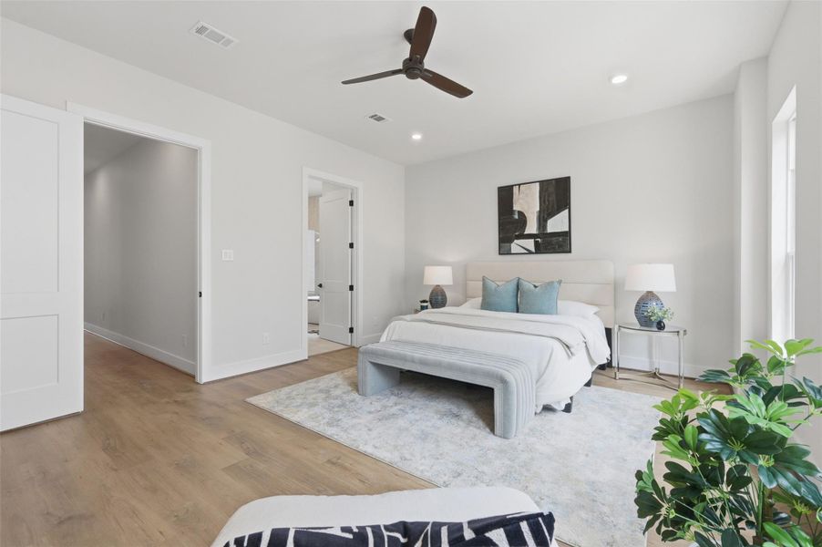Furnished interior view inside a new home in , Houston (Image 11).