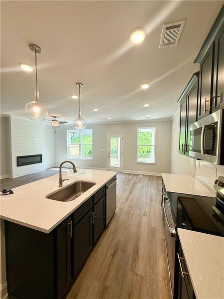 Furnished interior view inside a new home in Mulberry Summit, Flowery Branch (Image 6).