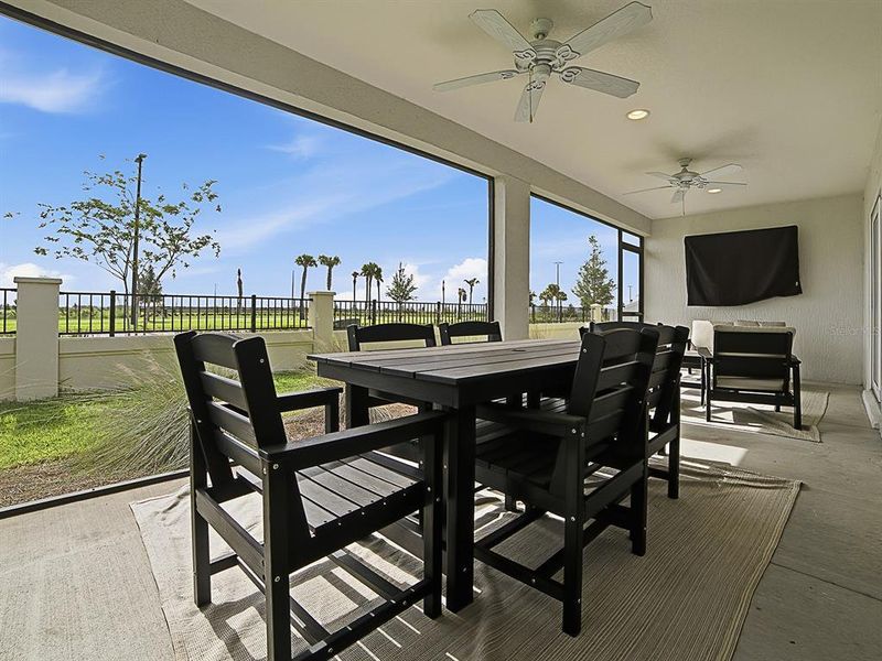 Exterior details and patio area of a home in , The Villages (Image 25). Exterior details and patio area of a home in , The Villages (Image 25).