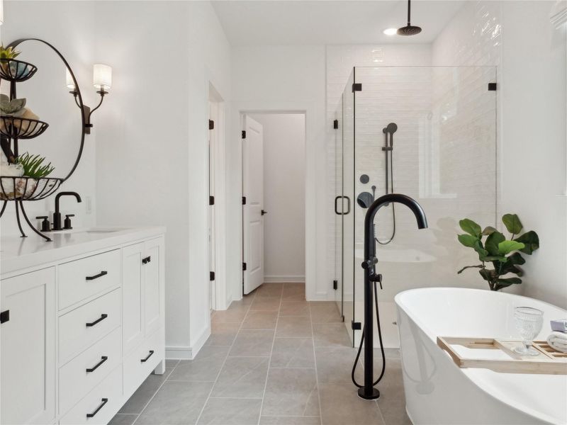 Relaxing primary bath (*Photo not of actual home and used for illustration purposes only.) Relaxing primary bath (*Photo not of actual home and used for illustration purposes only.)